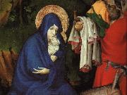 BROEDERLAM, Melchior The Flight into Egypt (detail) fg oil painting artist